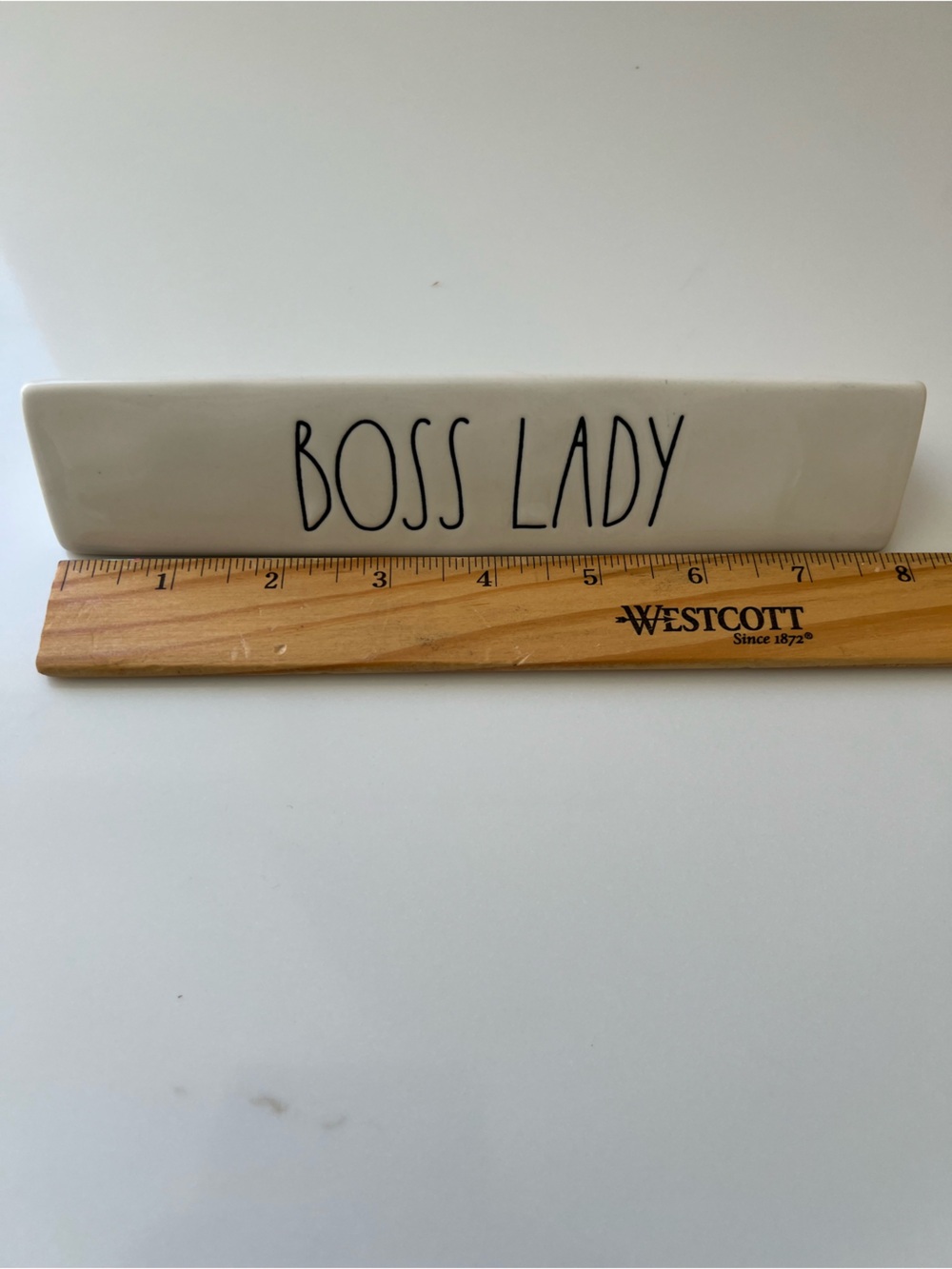 Rae Dunn- Ceramic desk sign “Boss Lady” - Picture 6 of 7